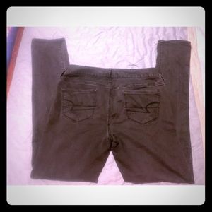 American Eagle Black Stretch Jeggings Size 10